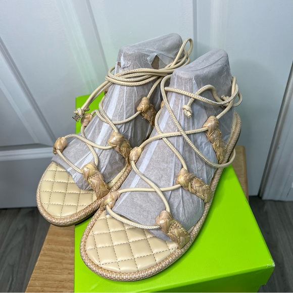 SAM EDELMAN Women's Zariah Round Toe Lace-Up Gladiator Sandals - Picture 3 of 6